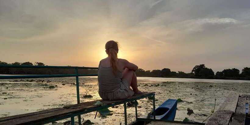 A Hidden Gem in Sigiriya: Magical Boat Journey. - The boat experience: lotus water, warm tea, and the rocks in frame