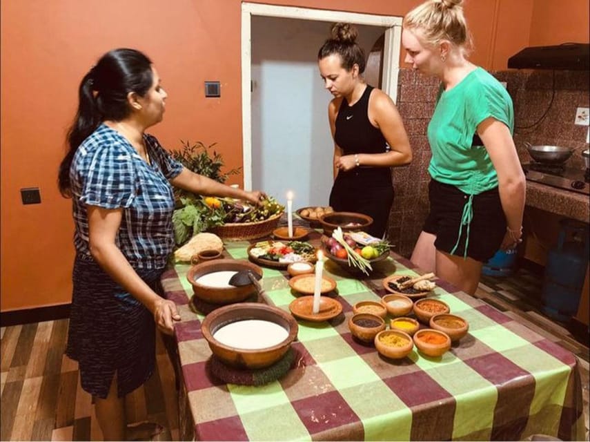 Authentic Sri Lankan Cooking Class in Kandy by Local Family - The ingredient lineup: 10 vegetable dishes plus fish or chicken