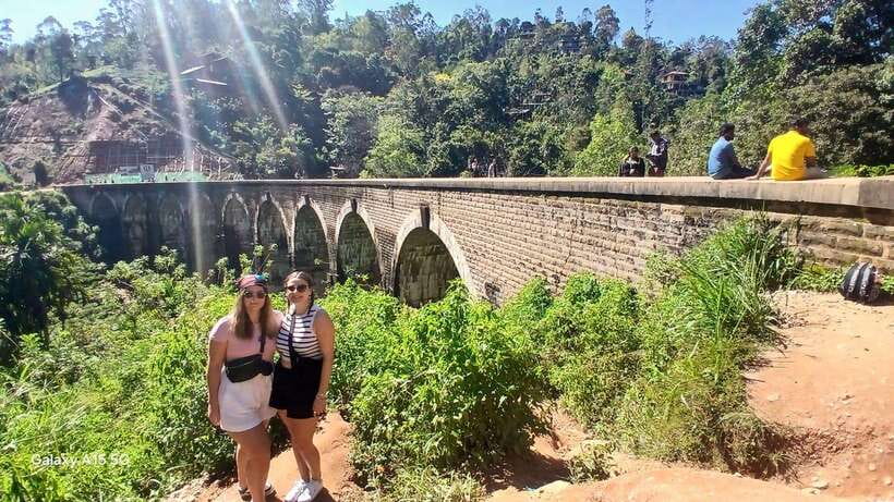 Ella: 9 Arches Bridge, Little Adam's Peak, Tea Factory - Nine Arches Bridge: stone arches, train curves, big photo energy