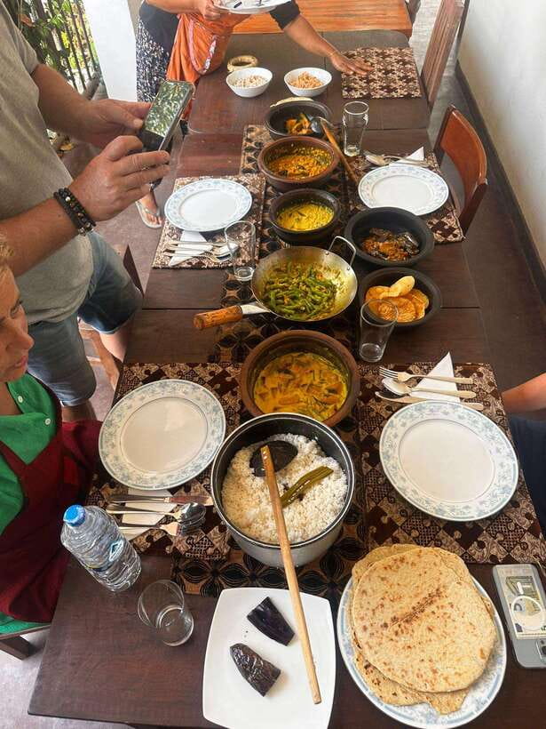 Ella: Sri Lankan Authentic Cooking expirience - The food you’ll cook: rice, modju, curries, sambal, roti, and papadam