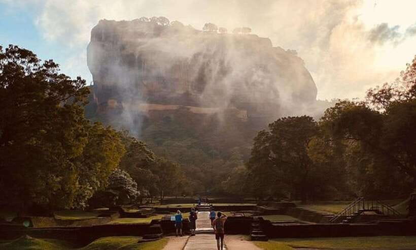 From Colombo: Sigiriya Rock Sunrise Climb with Dambulla … - Climbing Sigiriya Lion Rock by Torchlight