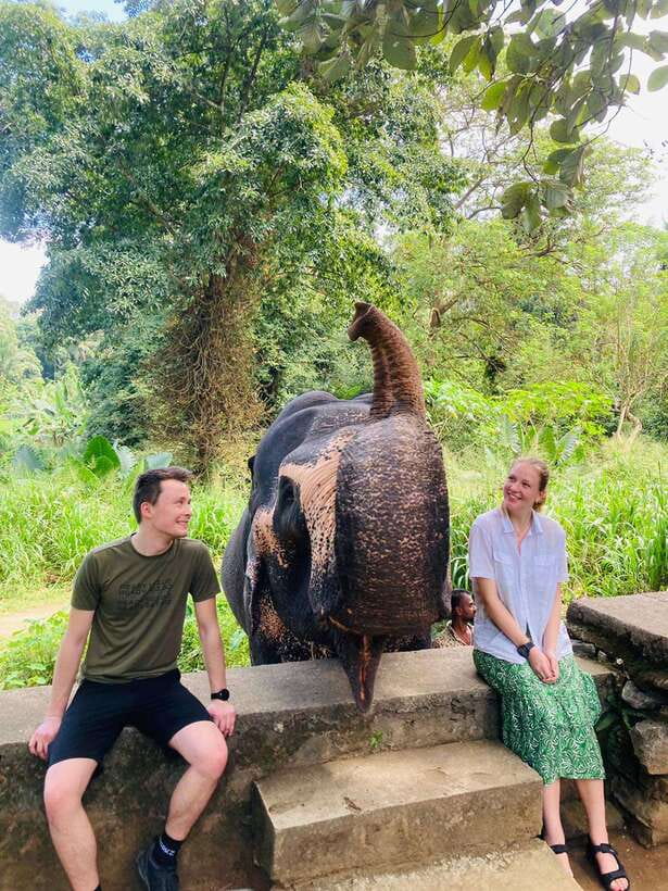 From Kandy : Pinnawala Elephant Orphanage & Ambuluwawa Tower - Kandy’s spiritual heart: Bahirawakanda and the Temple of the Sacred Tooth Relic