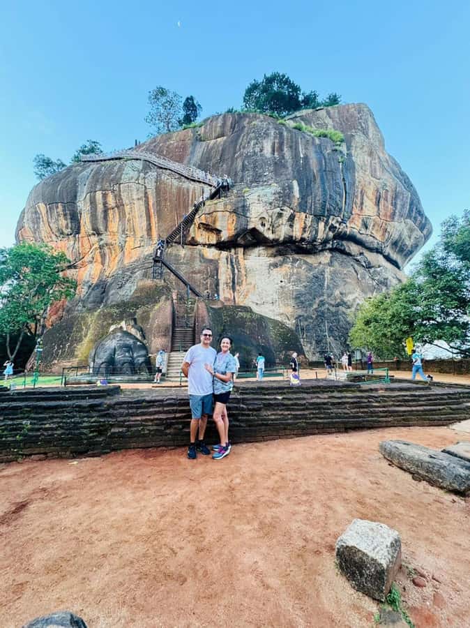 Kandy: Sigiriya and Dambulla Day Trip with Tuk Tuk Ride - Dambulla Cave Temple and the Golden Temple at sunset