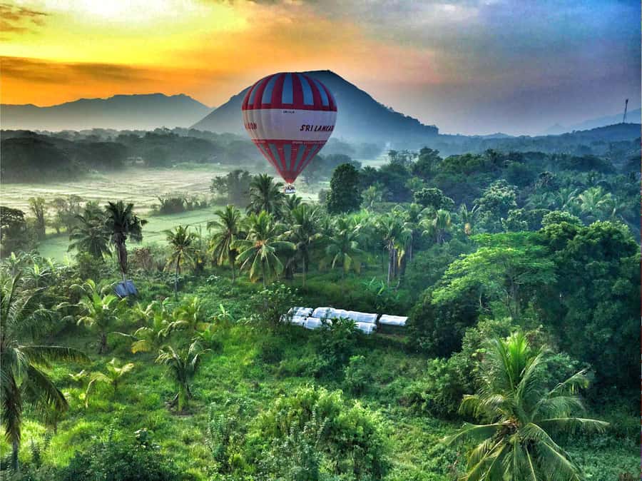 Sigiriya: Hot Air Balloon Ride - The Flight: About an Hour Over Sigiriya and the Surrounding Area