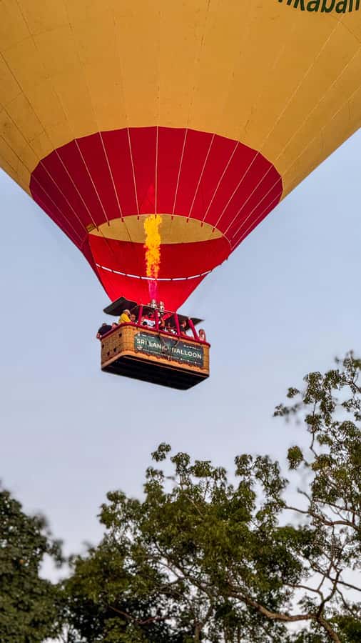 Sigiriya: Hot Air Balloon Ride - The Landing, the Toast, and the Small-Scene Moments