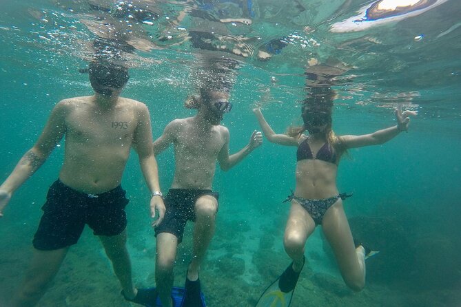 Snorkeling On Beautiful Rock Island - Unawatuna by Boat - Getting fitted at the meeting point near Thilak Restaurent