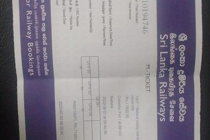 Train from Colombo to Kandy - Boarding at Colombo Fort: how the e-ticket helps