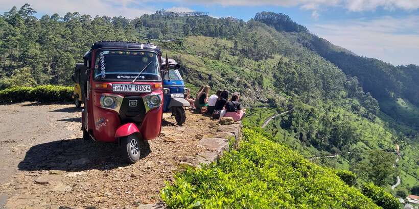 Tuk-Tuk Safari Liptons seat,Tea Fields Hike,TeaFactory Tour - Lipton Seat Viewpoint and the Best Use of Mountain Views