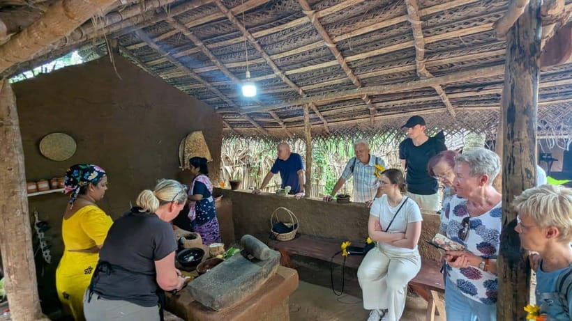 Udawalawe: Farm to Table Cooking & Authe: Village Experience - Cinnamon tea, king coconut, and the spice start